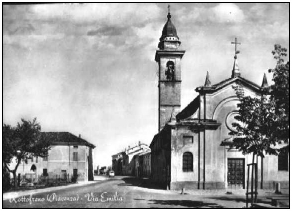 La vecchia chiesa di Rottofreno